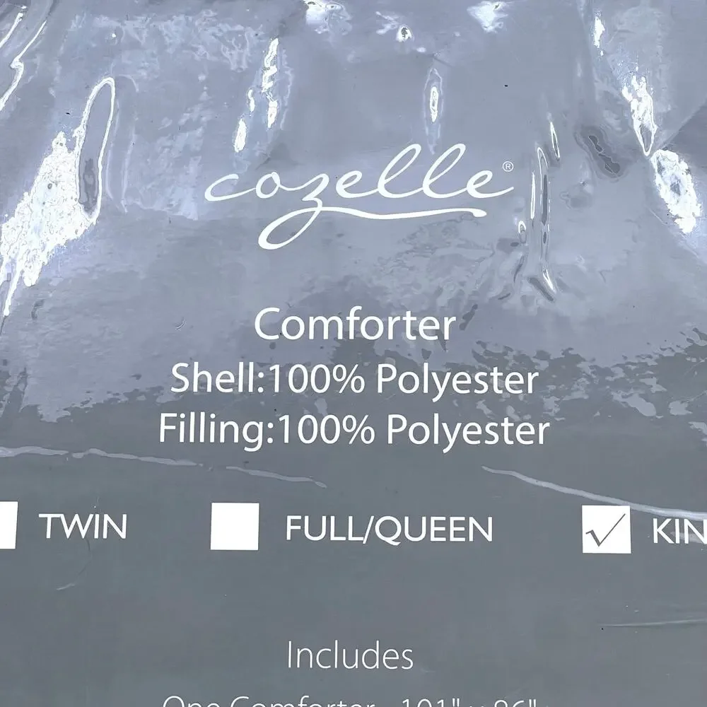 Cozelle king down alternative puffy comforter
